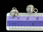 3KH-053 Thai karen hill tribe silver 4 fancy round ball bell charm