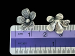 3KH-060 Thai karen hill tribe silver 2 fancy flower charm