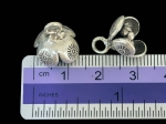 3KH-061 Thai karen hill tribe silver 2 fancy flower charm