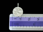 3KH-072 Thai karen hill tribe handmade silver 2 hammered round disc charm (hammered single side)