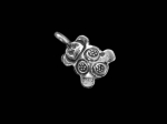3KH-090 Thai karen hill tribe silver 4 fancy charm