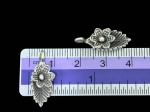 4KH-023 thai karen hill handmade tribe silver 2 long wild flower charm