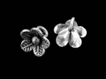 4KH-039 thai karen hill tribe handmade silver 6 wild mini flower charm