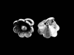 4KH-056 thai karen hill tribe silver 4 wild flower charm
