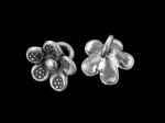 4KH-057 thai karen hill tribe silver 4 flower charm