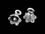 4KH-058 thai karen hill tribe silver 6 flower charm