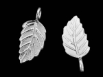 5KH-021 Thai karen hill tribe handmade silver 5 Medium leaf charm
