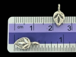 5KH-030 Thai karen hill tribe silver 6 fancy leaf charm