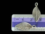 5KH-035 Thai karen hill tribe silver 4 leaf twist charm
