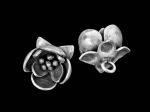 5KH-041 Thai karen hill tribe silver 1 flower charm