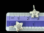 5KH-044 thai karen hill tribe handmade silver 4 flower print star charm