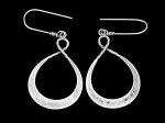 6KH-048 Thai karen hill tribes handmade silver pair Large earring