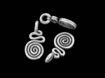 7KH-008 Thai karen hill tribe handmade silver 6 wire charm