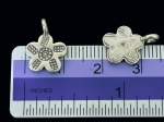 7KH-037 Thai karen hill tribe handmade silver 4 flower charm