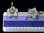 7KH-040 Thai karen hill tribe handmade silver 6 star print flower charm