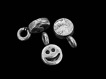 7KH-042 Thai karen hill tribe handmade silver 6 smile charm