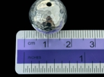 KV-002 Thai karen hill tribe handmade silver 1 medium hammered round ball bead 