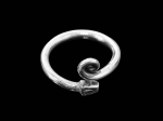 KY-044 thai karen hill tribe handmade silver snake ring