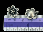 3KH-062 Thai karen hill tribe handmade silver 2 fancy flower charm