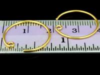 KG-497 24K gold vermeil Karen hill tribe handmade silver 4 earring wire hook