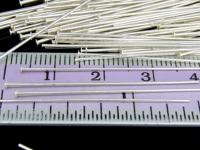 KA-108 Thai karen hill tribe handmade silver 30 round flat headpin 