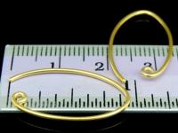 KG-502 24K gold vermeil Karen hill tribe handmade silver 4 earring wire hook