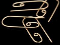 KZ-204 24K rose gold vermeil thai karen hill tribe handmade silver 4 earring wire hook