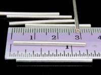 KC-027 Thai karen hill tribe handmade silver 10 Plain straight tube bead