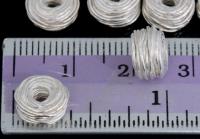 KS-017 Thai karen hill tribe silver 3 wire wrap bead