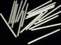 KC-043 Thai karen hill tribes handmade silver 20 straight tube bead 