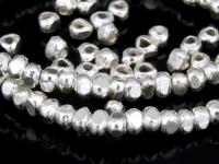 KJ-023 Thai karen hill tribe handmade silver 40 mini facet bead