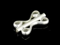 KC-001 Thai karen hill tribe handmade silver 5 plain fancy tube bead