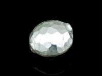 KV-009 Thai karen hill tribe handmade silver 2 mini hammered round puffy bead 