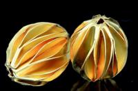 KG-521 24K gold vermeil Karen hill tribe handmade silver 1 michelia flower 