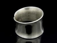 KY-007 Thai karen hill tribe handmade silver plain wide ring 