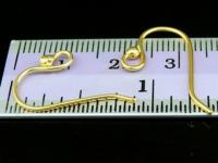 KG-180 24K gold vermeil 10 thai karen hill tribe handmade silver Dot end earring hook