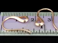 KZ-189 24K rose gold vermeil thai karen hill tribe handmade silver 6 earring wire hook