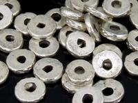 KK-016 Thai karen hill tribe handmade silver 18 daisy prin spacer bead