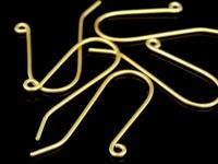 KG-504 24K gold vermeil Karen hill tribe handmade silver 4 earring wire hook