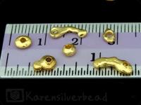 KG-008 24K gold vermeil 20 thai karen hill tribes handmade silver medium free form beads