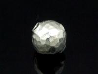 KV-004 Thai karen hill tribe handmade silver 2 mini hammered round ball bead 
