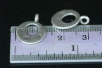 3KH-031 Thai karen hill tribe handmade silver 4 crescent charm