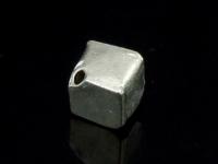 KV-013 Thai karen hill tribe handmade silver 2 plain cube bead 