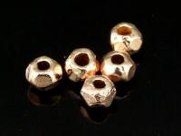 KZ-014 24K rose gold vermeil thai karen hill tribe handmade silver 20 small facet bead