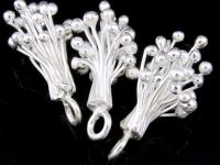 4KH-015 Thai karen hill tribe handmade silver 2 bunch wild grape charm