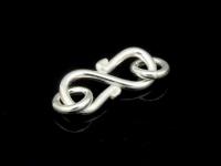 KA-107 Thai karen hill tribe handmade silver 8 round wire S. clasp