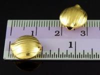 KG-065 24K gold vermeil 2 thai karen hill tribes handmade silver scratch puffy bead