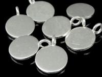 3KH-021 Thai karen hill tribe handmade silver 3 plain disc charm