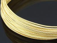 KX-002 24K gold vermeil thai karen hill tribe handmade silver triple twist wire 18 Gauge dead soft 5ft.