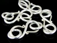 KA-113 Thai karen hill tribe handmade silver 1 round wire S. clasp